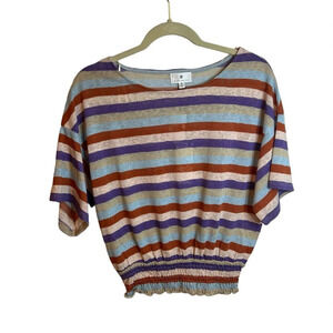 NWT SOCIALITE STRIPED BANDED TEE